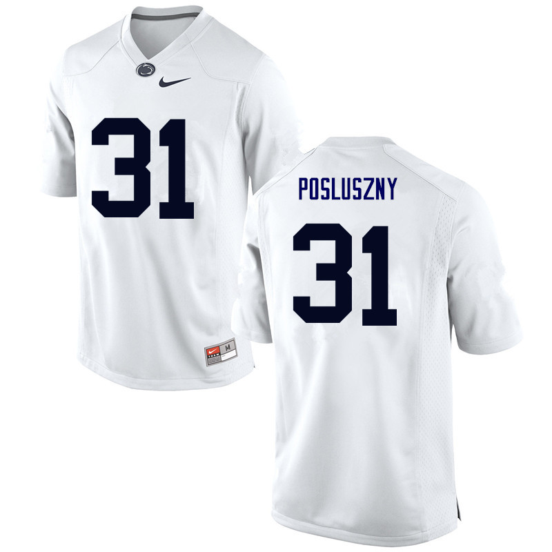 Men Penn State Nittany Lions #31 Paul Posluszny College Football Jerseys-White